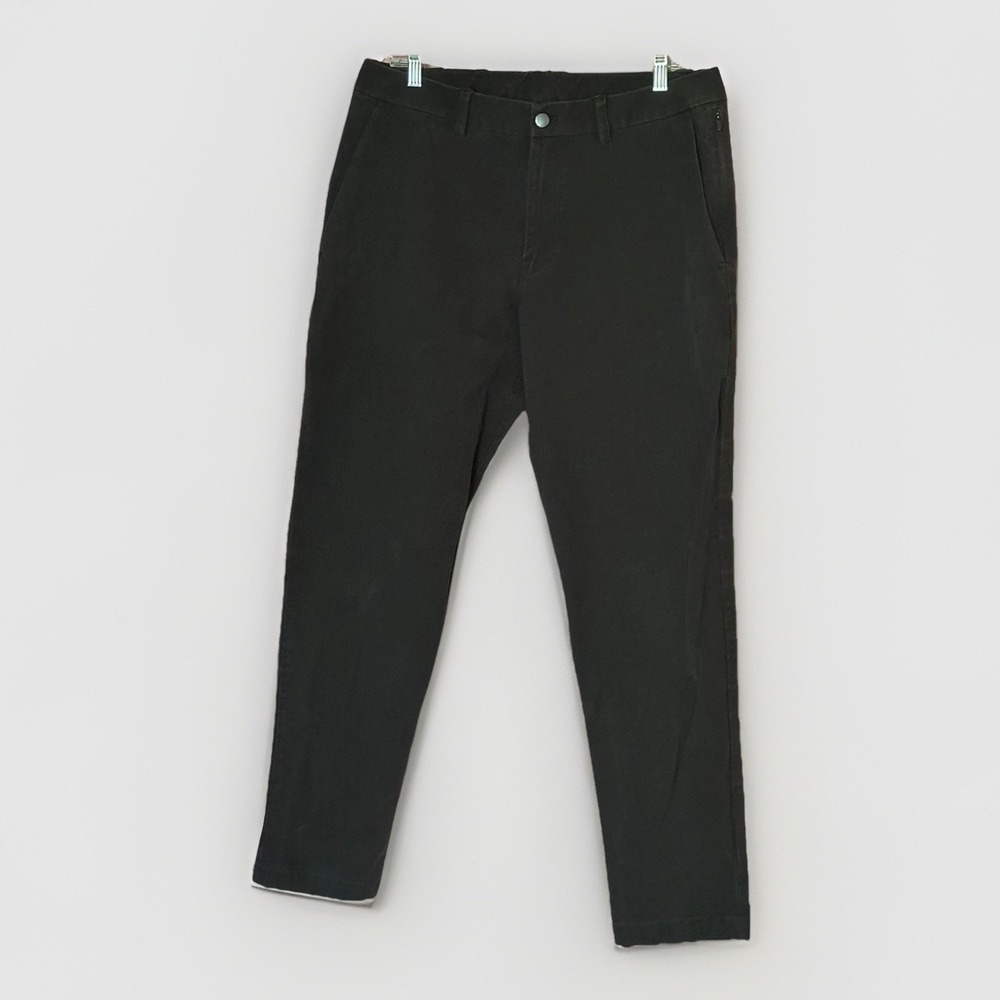 Lululemon ABC Slim Fit Trouser 34x31 Black VersaTwill Stretch Chino Pants M5AXAS